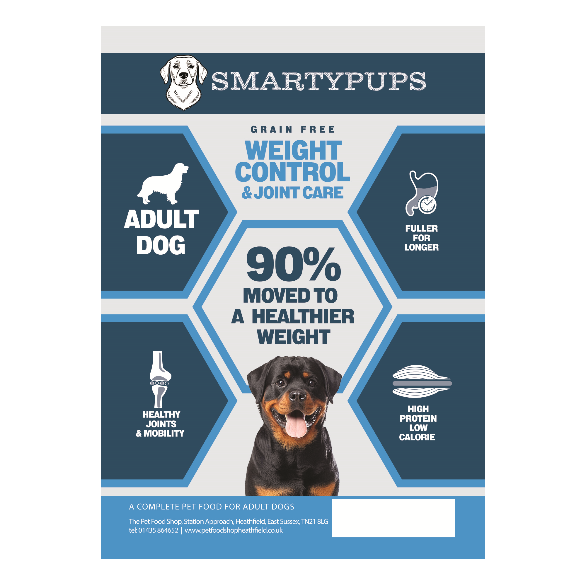 Smartypups Peptide Grain Free Adult Dog Weight Control & Joint Care