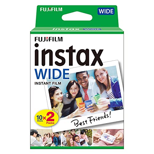 Fujifilm Instax Wide Gloss Instant Film Suitable for Fujifilm Instax 210 Camera (Pack of 2 x10 Shots)