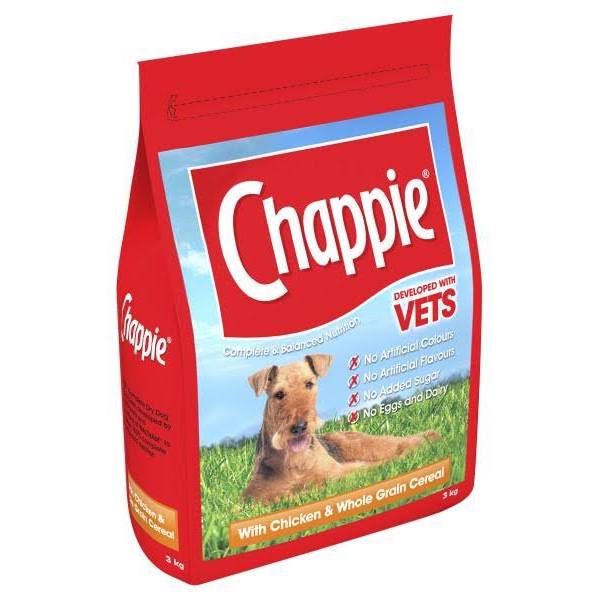 Chappie Adult Dry Dog Food | Chicken and Wholegrain Cereal Dry | 3kg Bag