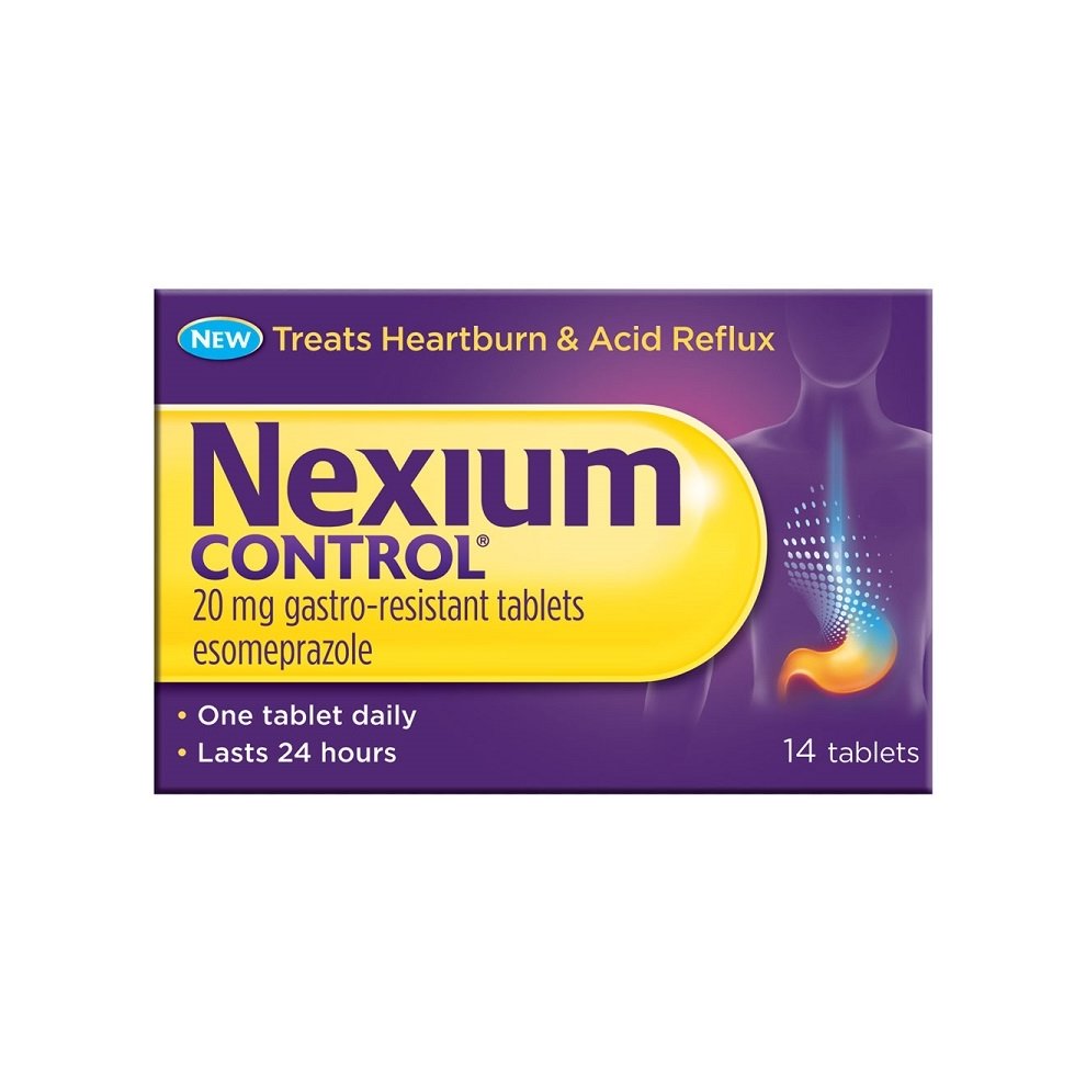 Nexium Control 20mg 14 Tablets - Treats Heartburn & Acid Reflux - Free Post