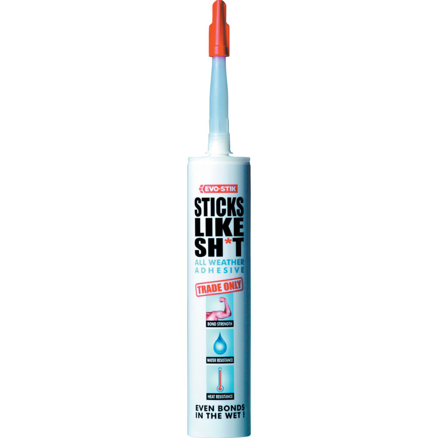 5 x BOSTIK Evo-Stik Sticks Like Sh*t Grab Adhesive All weatyher Glue White