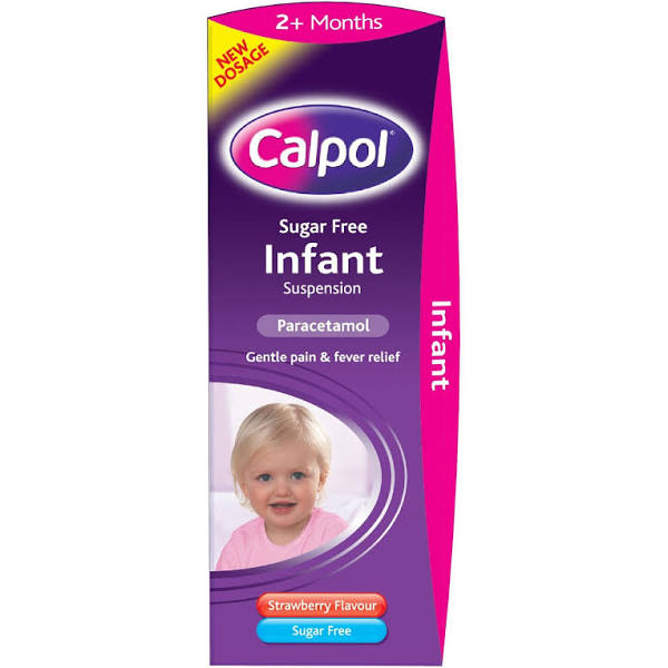 Calpol Sugar Free Infant Suspension Strawberry 200ml