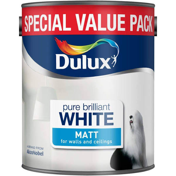 Dulux Matt Pure Brilliant White 3 Litres