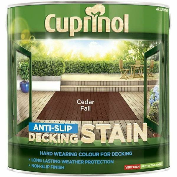 Cuprinol - Anti-Slip Decking Stain Cedar Fall 2.5 Litre