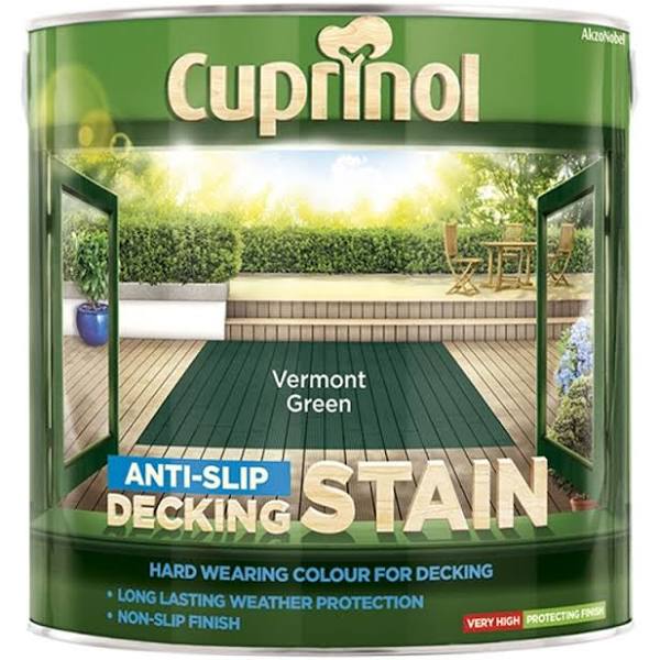 Cuprinol - Anti-Slip Decking Stain Vermont Green 2.5 Litre