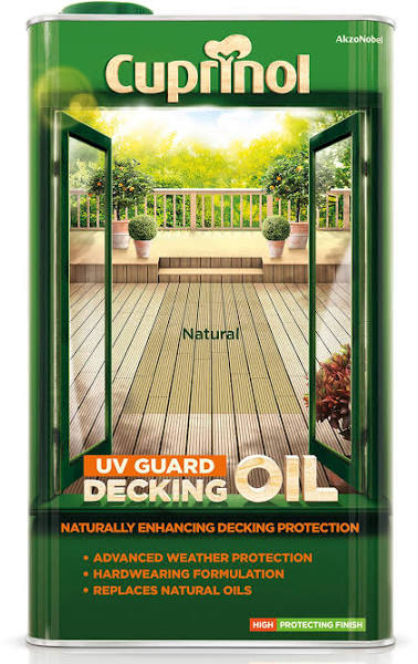 Cuprinol UV Guard Decking Oil - Natural - 5 Litres