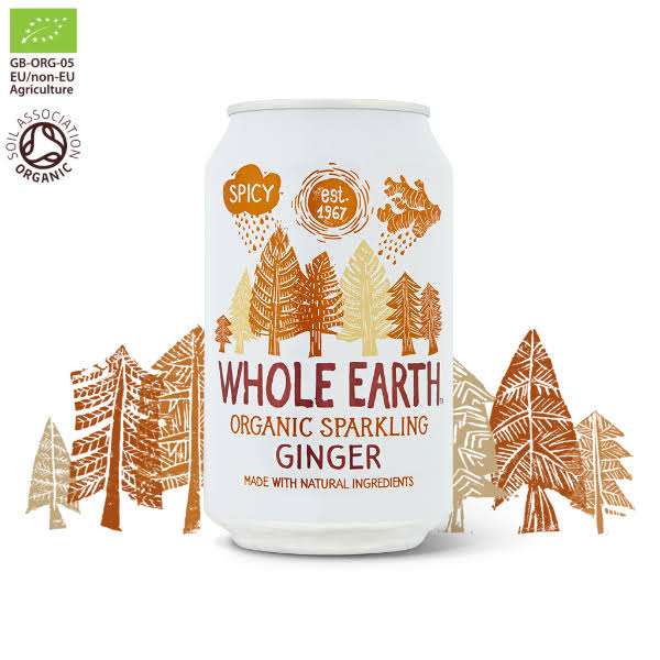 Whole Earth Organic Sparkling Ginger Drink 330ml