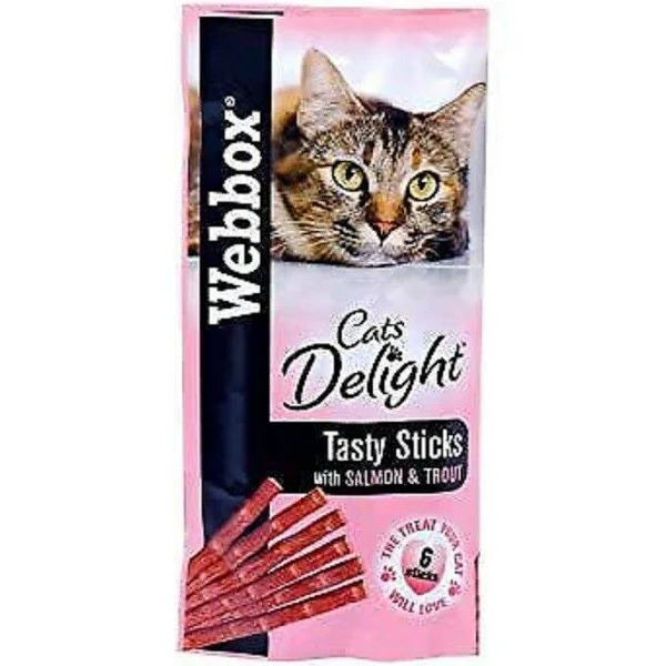 Webbox Cats Delight Tasty Cat Sticks Salmon & Trout
