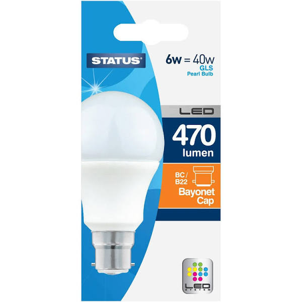 Status 6W LED Bayonet Cap GLS Bulb