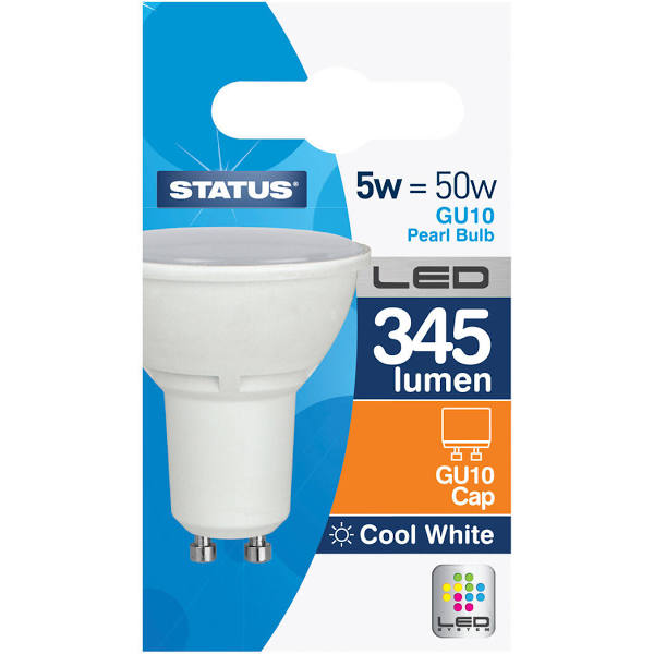 5W GU10 Cool White LED Bulb