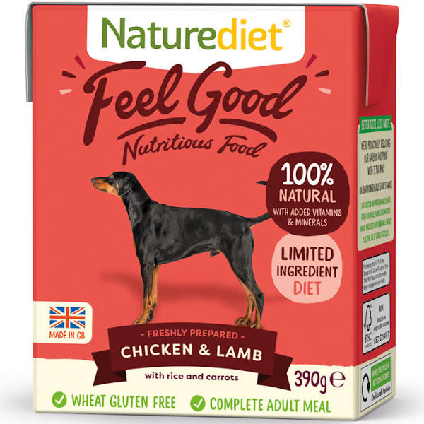 Naturediet Chicken & Lamb Dog Food - 390g