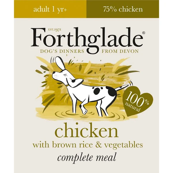 Forthglade Complete Adult Chicken with Brown Rice & Veg 395g