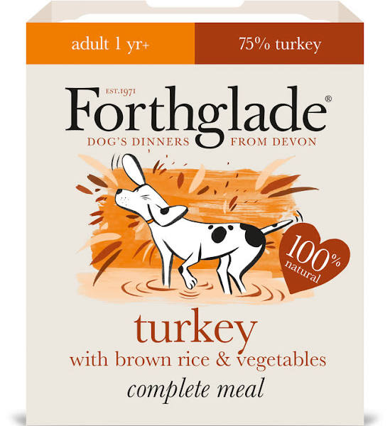 Forthglade Complete Adult Turkey with Brown Rice & Veg 395g