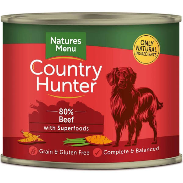 Country Hunter Meals Dog Food Can Beef with Superfoods 600g