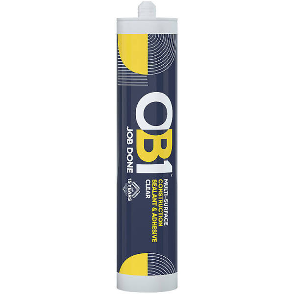 OB1 Multi-Surface Sealant & Adhesive Clear 290ml (434JF)