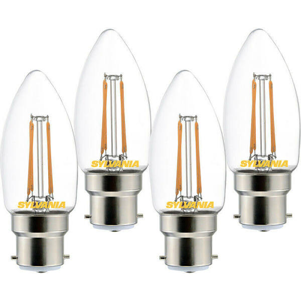 Incredibledirect 4.5W B22 LED Bulb Candle 40Watts