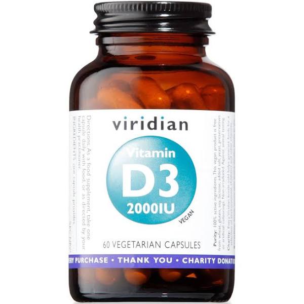 Viridian Vitamin D3 2000iu (60 Capsules)