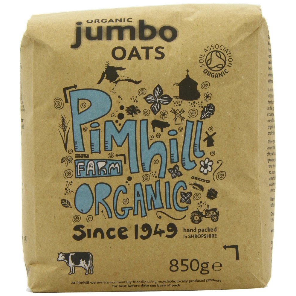 Pimhill Organic Jumbo Oats 850 Pack Of 6