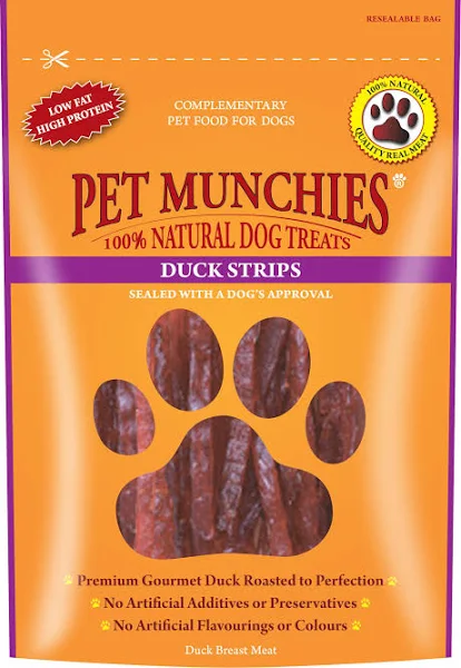 Pet Munchies - Duck Strips 90g