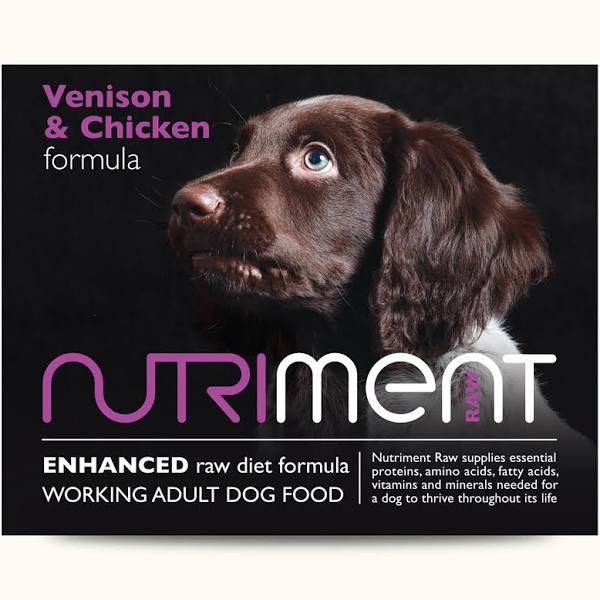 Nutriment Raw Dog Food Venison with Chicken Formula 500g