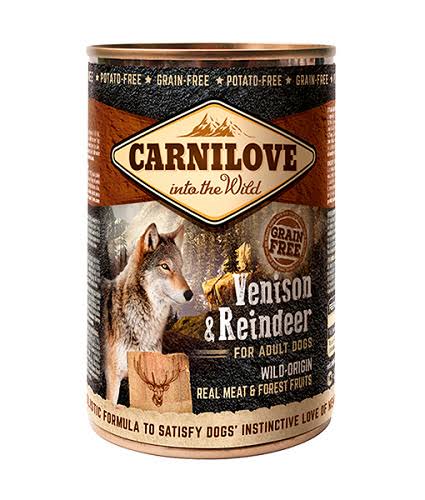 Carnilove Venison Reindeer Dog Food Tin 400g